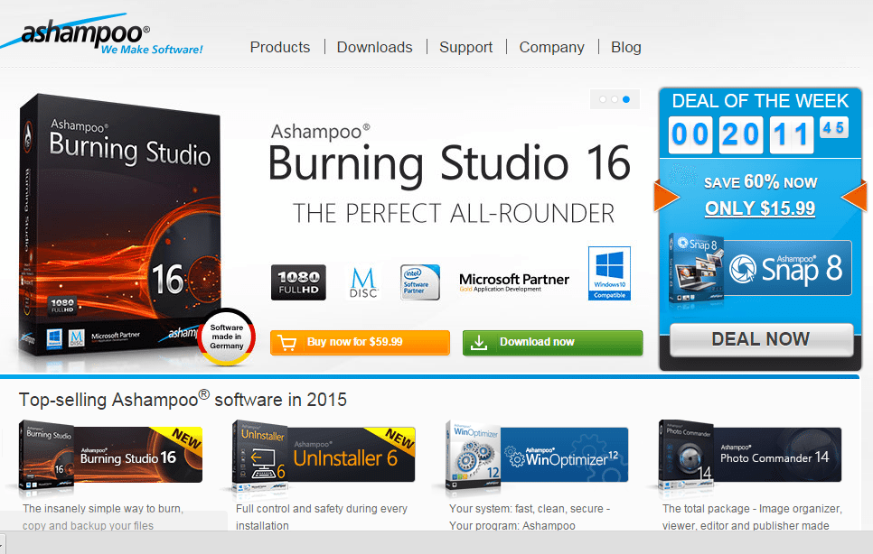 [Gấp] Ashampoo 2015 is free 7 software worth $ 159
