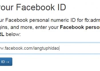 Hướng dẫn tìm ID Facebook của bạn 2