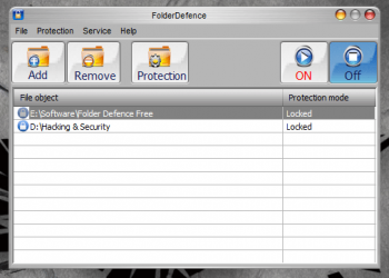 Phần mềm bảo vệ Thư mục và Tập tin FolderDefenceFree