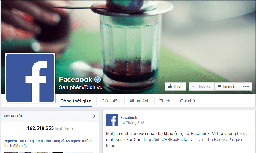 Instructions to create a green tick for FanPage