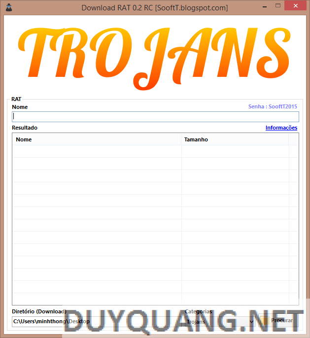 Software supports Find and Download Virus, Rat, Trojan extremely safe