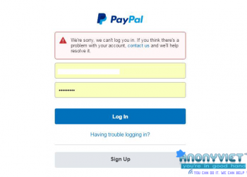 Khắc phục lỗi không vào được Paypal 2
