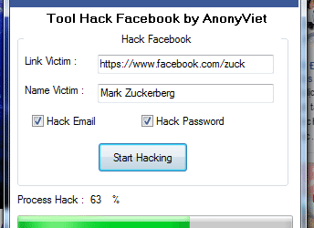 Tool Troll bạn bè Fake Hack Facebook 2