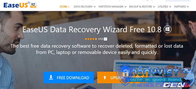  Trước tiên bạn hãy truy cập vào địa chỉ này để tải về EaseUS Data Recovery Wizard Free. 