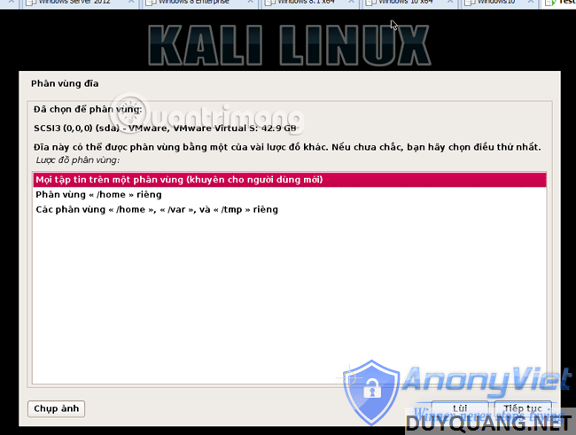 Install and use Kali Linux on VmWare 42