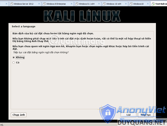 Install and use Kali Linux on VmWare 34