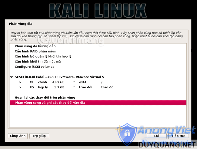 Install and use Kali Linux on VmWare 43