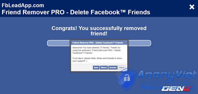 Delete all Facebook friends in 2s 20