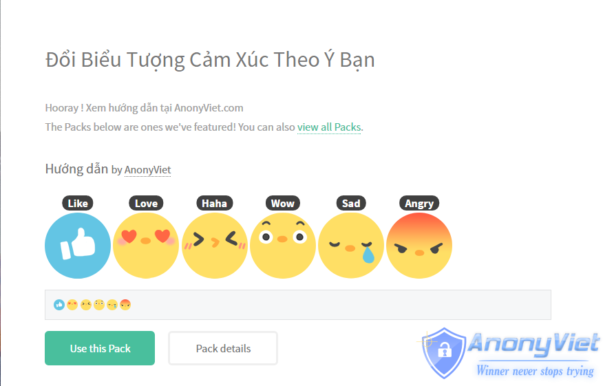 Hướng dẫn tự thay đổi biểu tượng cảm xúc trên Facebook 9