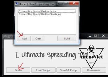 Đính kèm Virus vào hình ảnh với Ultimate Spreading Tool 2