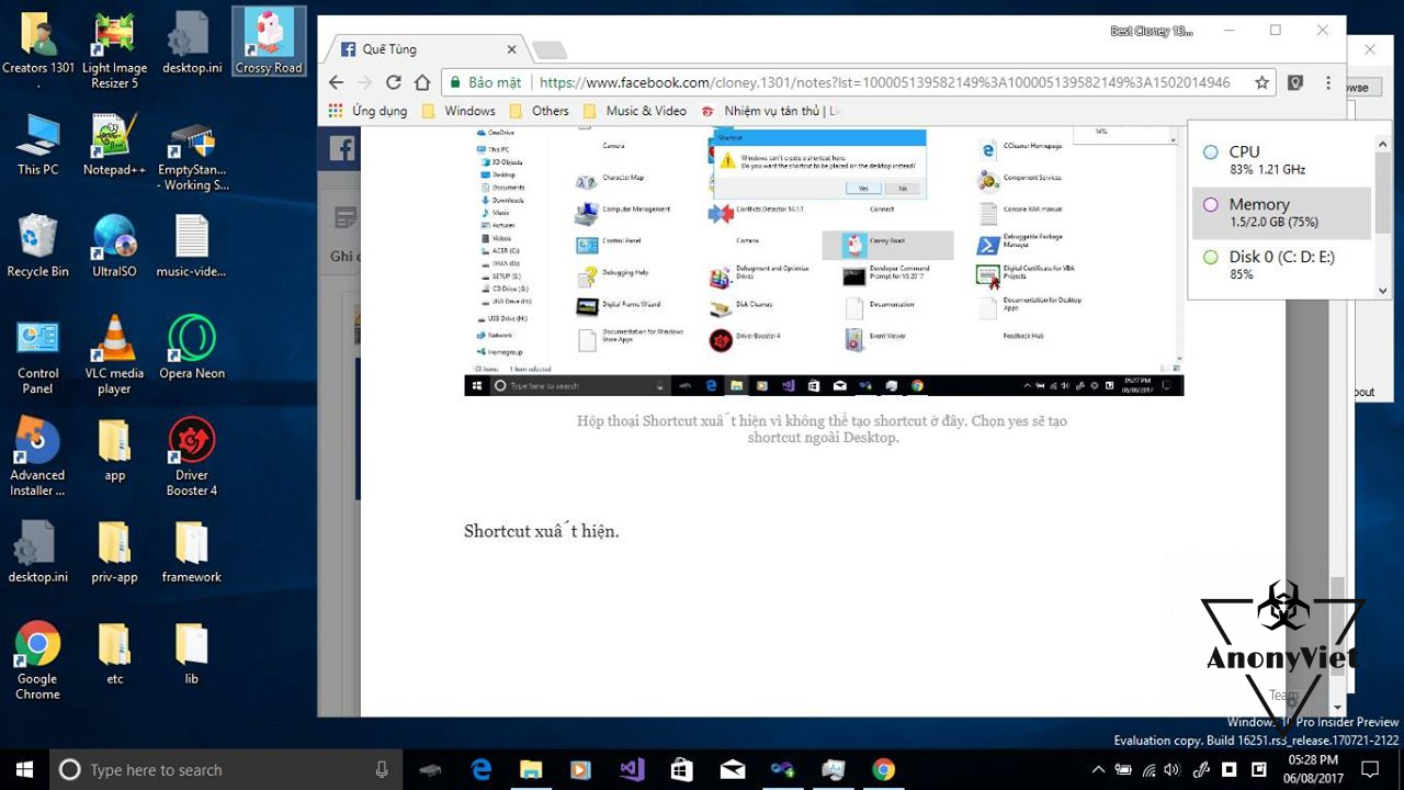 How to bring Windows 10 Shortcut Apps to the Desktop