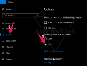 Cách cài đặt Dark mode cho Win 10