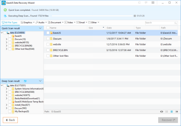 Review software EaseUS Data Recovery Wizard 7