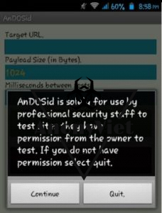 AnDosid - Phần mềm tấn công DDOS cho Android 18