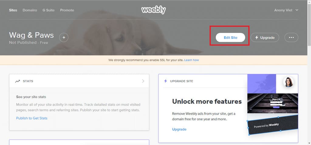 Hướng dẫn tạo một trang Web Phishing với Weebly