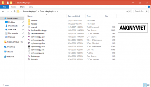 Share source code virus keylogger bằng C++ AnonyViet