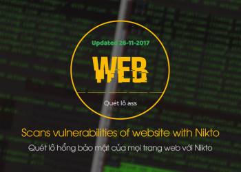 Scans vulnerabilities of every web page with Nikto