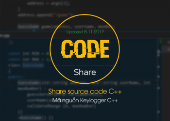 Share Source code Virus Keylogger bằng C++ 3