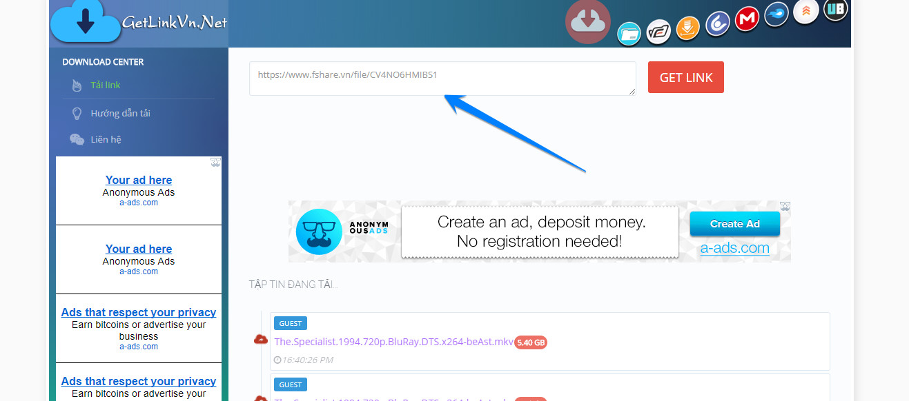 Hướng dẫn Get link Fshare, 4Share không dính quảng cáo