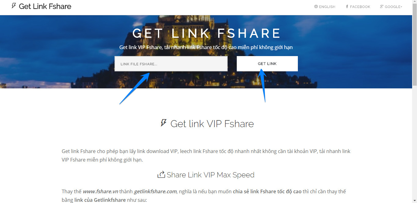 Instructions for Get link Fshare, 4Share without ads