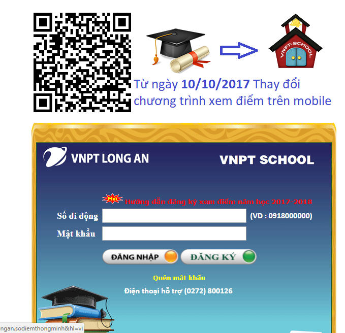 Phát hiện lỗi đăng nhập của Website VNPT School Long An
