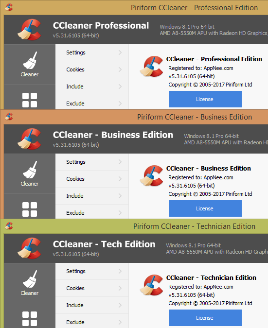 Ccleaner Professional Plus, Business & Technician Edition Portable Full -  Anonyviet - English Version