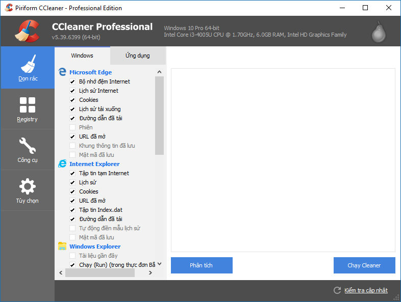 Summary of necessary software for Windows - CCleaner