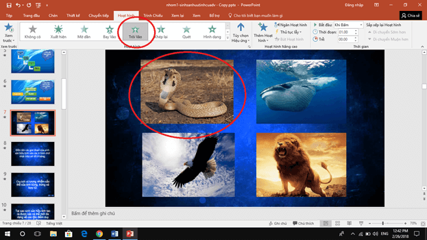 Instructions for making a flipping game in Powerpoint 12
