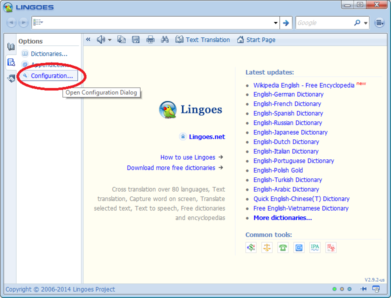 Instructions to install Lingoes - The best dictionary lookup software