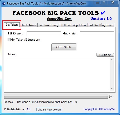 Share Facebook Big Pack Tools - Tools Facebook đa chức năng by AnonyViet