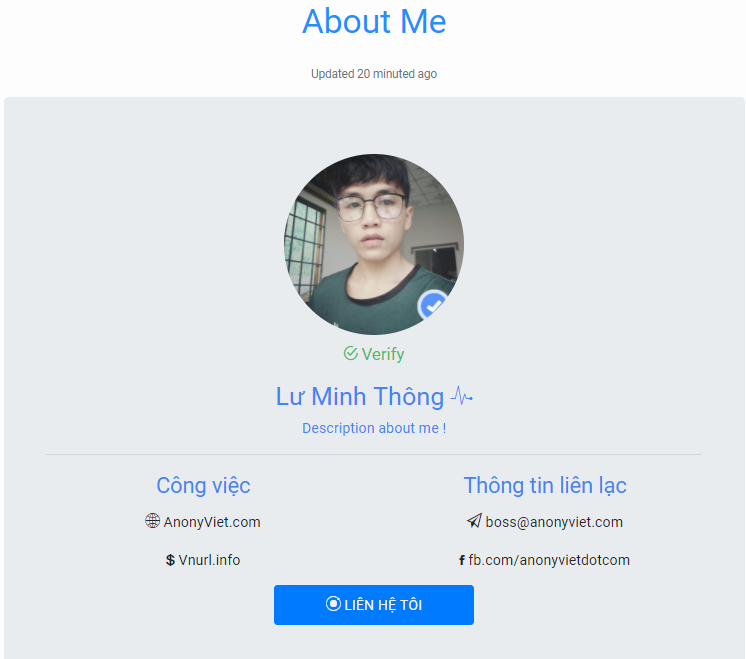 share miễn phí code web profile