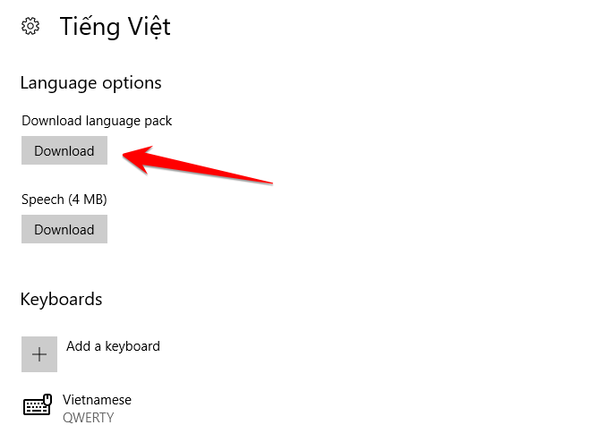 Hướng dẫn đổi ngôn ngữ Windows 10 sang tiếng Việt