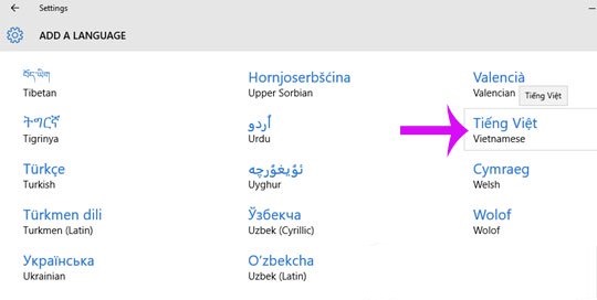 Hướng dẫn đổi ngôn ngữ sang tiếng việt cho Windows 10