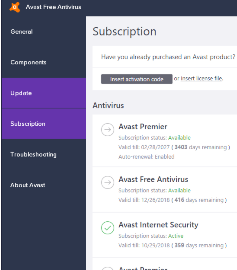 avast premier 2017 + key bản quyền