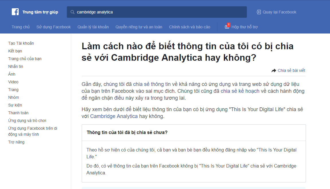 Cách kiểm tra Facebook của bạn có bị rò rỉ dữ liệu hay không