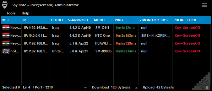 SPYNOTE V6.4 Full Keylogger Software on Android