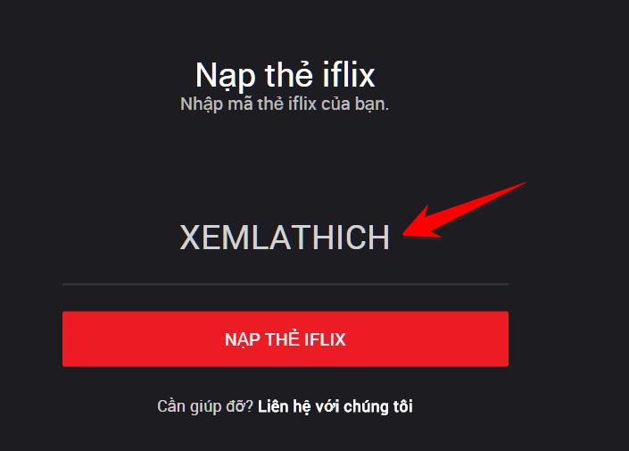 Nhập mã VIP để nâng cấp tài khoản iFlix lên 3 tháng