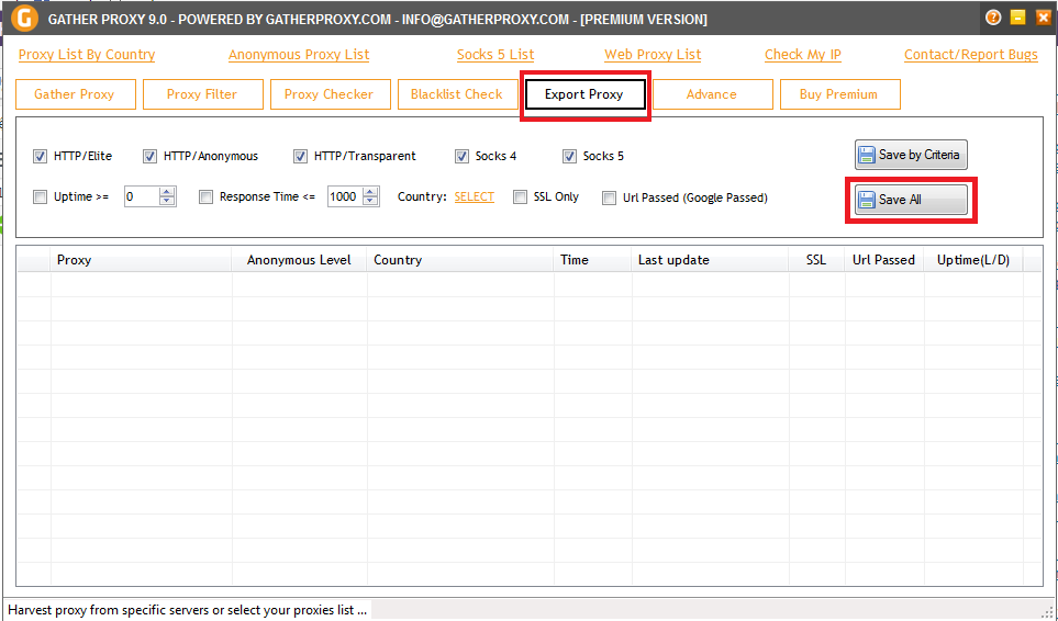 Tool Get Proxy Siêu Vip Đầu Năm 2018, gather proxy 9