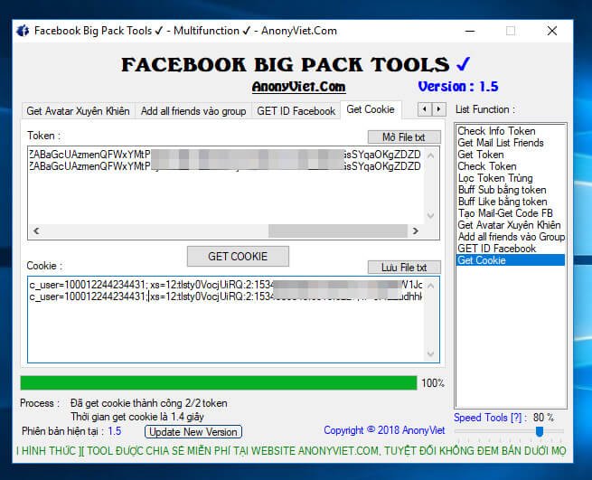 facebook bigpack tools version 1.5