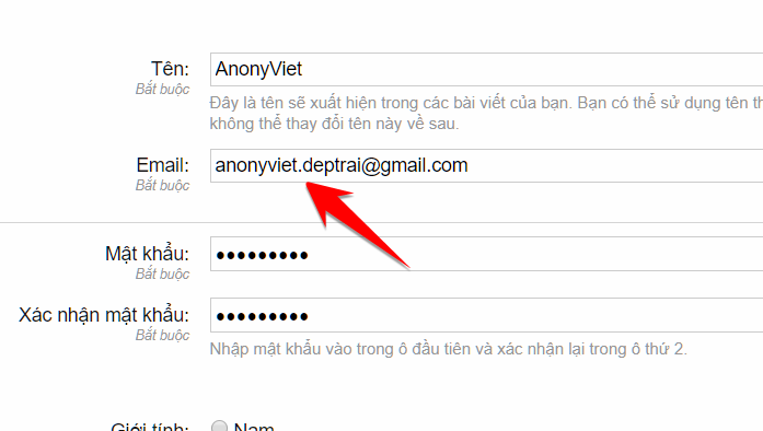 How to use 1 Gmail to register any account