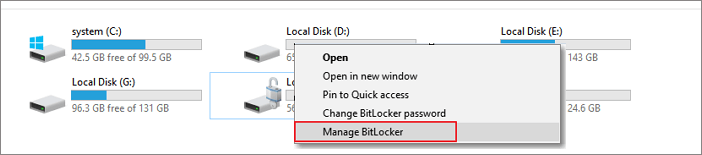 Loại bỏ bảo vệ BitLocker.