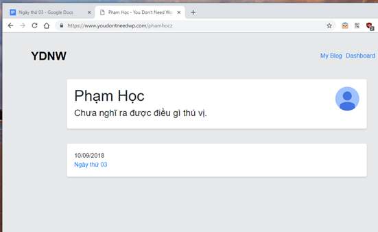 Hướng dẫn tự làm Blog mà không cần biết lập trình với Google Docs