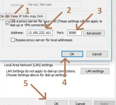 Instructions for Fake IP on computers without software 12