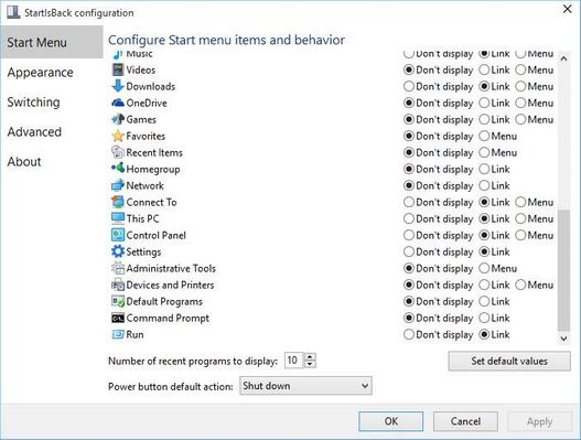 STARTISBACK v2.9 Full - Cài Menu Start của Windows 7 lên Windows 10