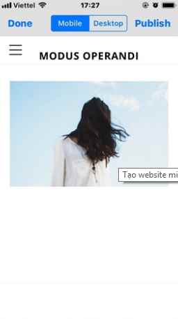 Create a free website with Smartphone with Weebly 20