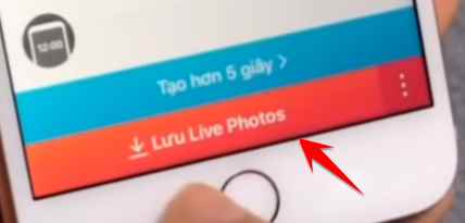 Instructions for making fingerprints Live Photo on Facebook 52