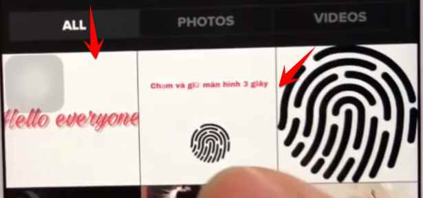 Instructions for making fingerprints Live Photo on Facebook 40