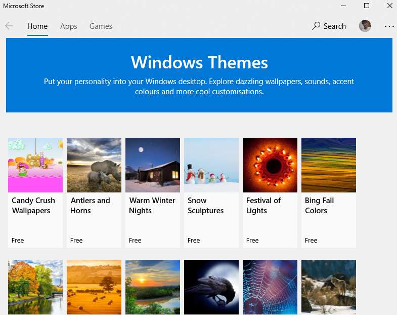 Instructions for installing and using Theme Windows 10 11