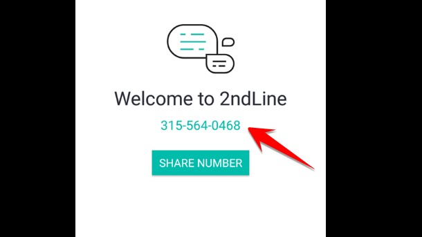 How to create a virtual phone number with 2ndLine to verify your account